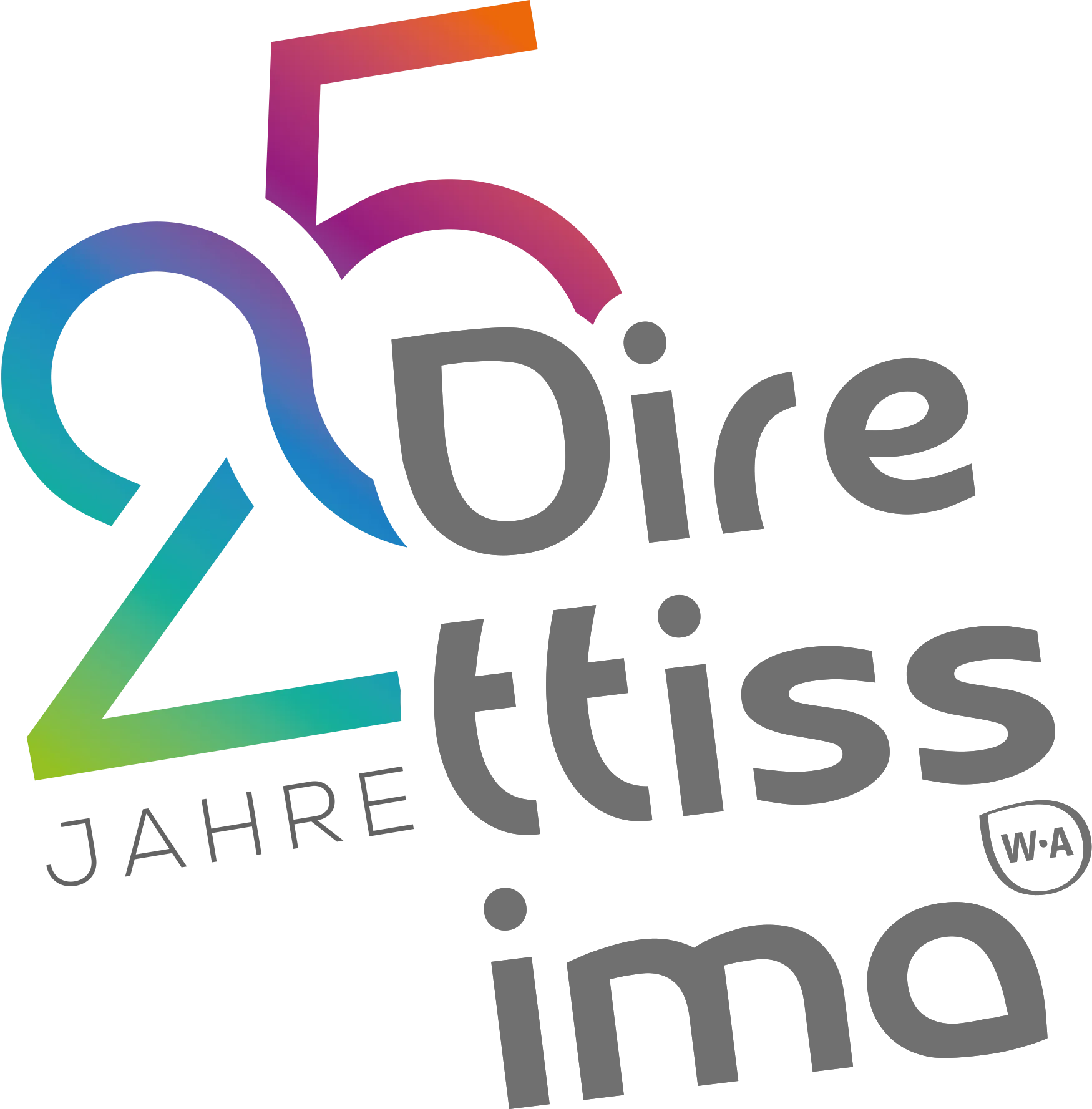 25-Jahres-Logo der Werbeagentur Direttissima 25-Jahres-Logo der Werbeagentur Direttissima