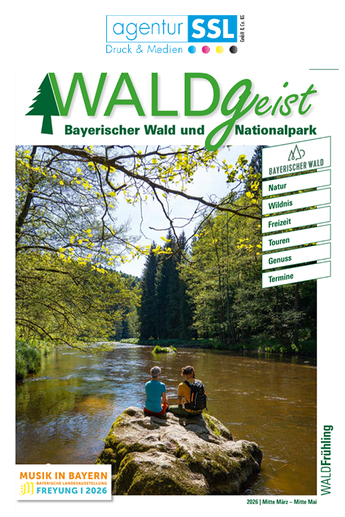 Foto vom WALDGeist Magazin von der Agentur SSL mit Logo oben rechts Foto vom WALDGeist Magazin von der Agentur SSL mit Logo oben rechts