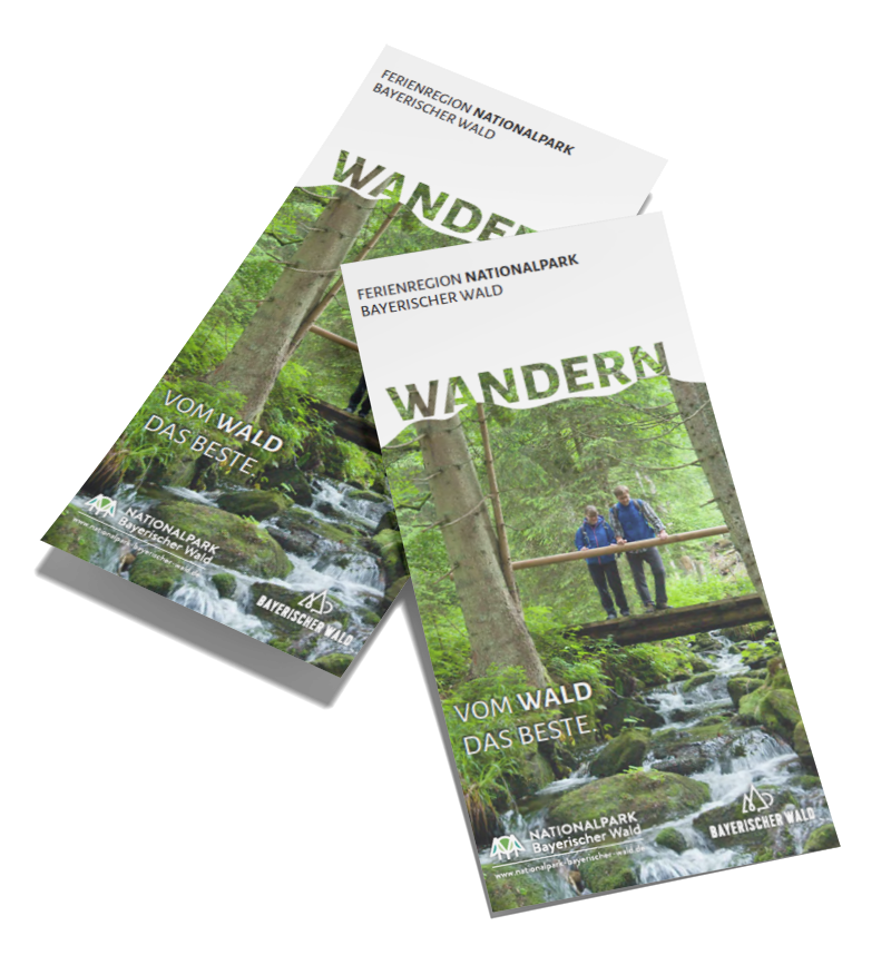Die gemeinsame Wanderbroschüre des Nationalparks und der Ferienregion Wandertipps Broschüre
